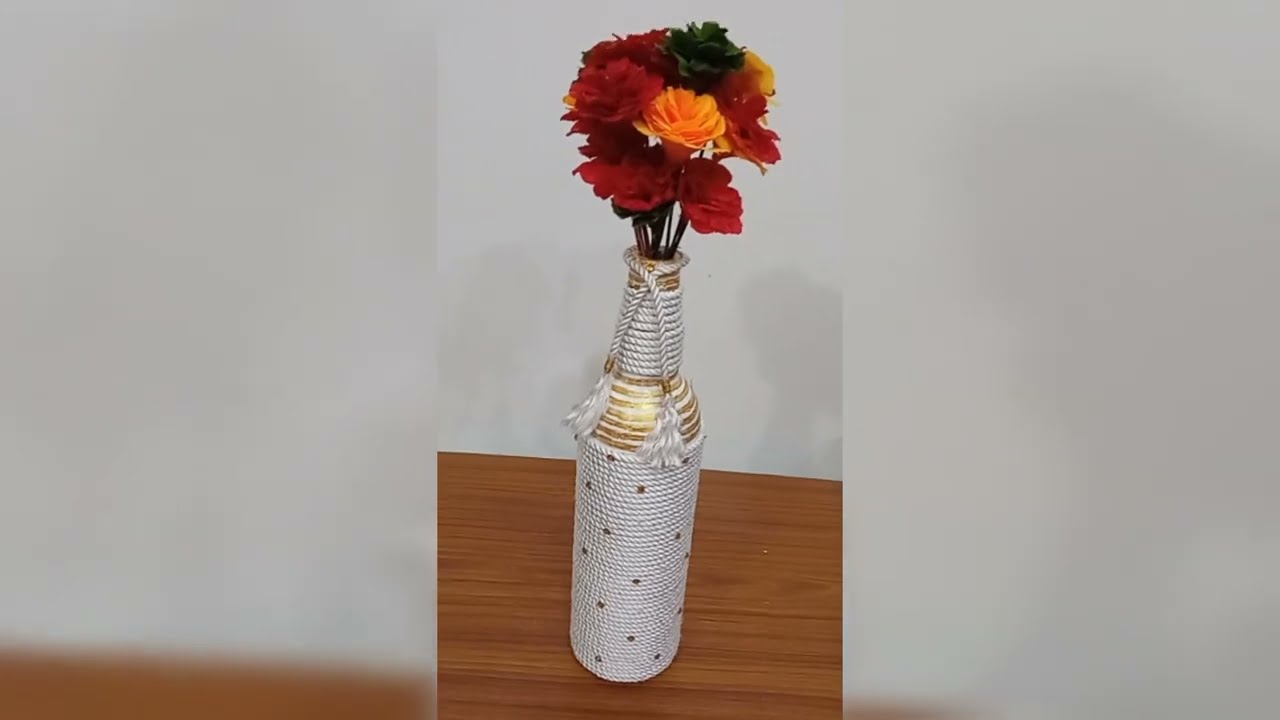 Homemade Beautiful Flower Base Home Decor Art Homemade Art Piece