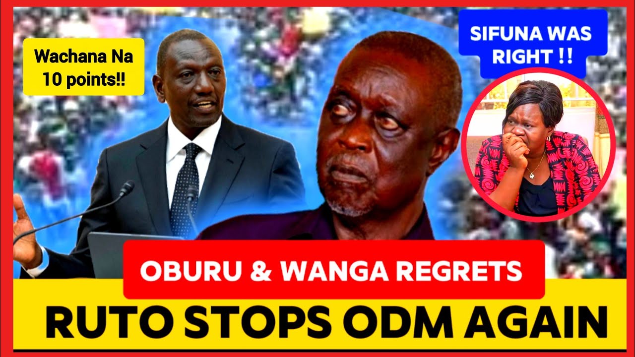 RUTO STOPS ODM FROM REVIEWING 10 POINTS AGENDA ON 7TH MATCH AS KENYANS DECLARES TO PROTEST!