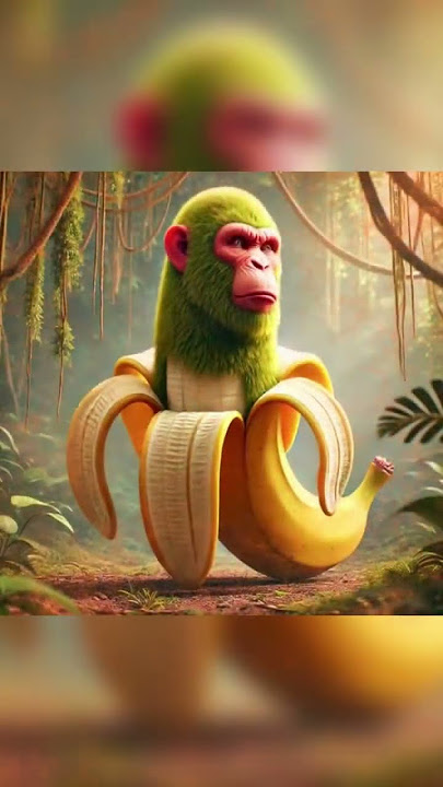 Shimpanzini Bananini #shorts #monkey #banana #mem #tiktok #shortshorts