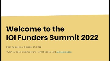 Funding trends in the open infrastructure ecosystem, 2022-10-31