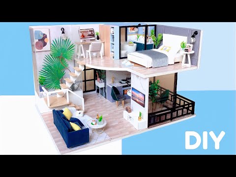 DIY Miniature Dollhouse Kit | Green House |  Miniature with Jenny