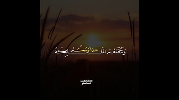 تلاوه رائعه ومقام رائع للقارئ الطبيب أحمد نعينع