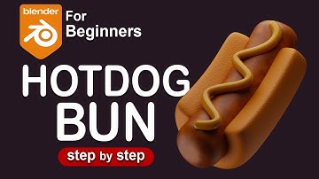 How to Model a Simple Hotdog Bun in Blender – Step-by-Step #blender #tutorial #polyeevee