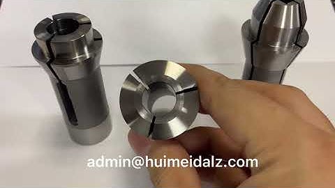 collets and guide bush of Swiss type lathe