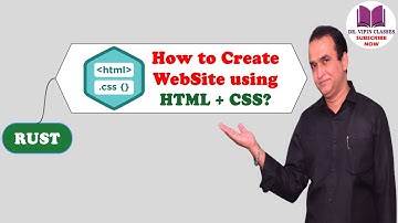 How to create website in Rust using HTML & CSS | Rust Tutorial -52 | Dr Vipin Classes