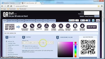 Creating a Dropbox Link and QR Code