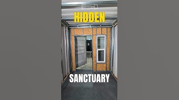 Hidden Sanctuary in a Shipping Container #preppers #containermodification