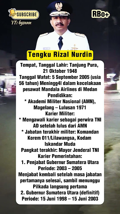 BIODATA TENGKU RIZAL NURDIN #fypシ゚viral #fypyoutube #infoseleb #keluargaartis #selebviral