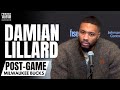 Damian Lillard Reacts to Giannis Antetokounmpo Altercation With Indiana Pacers &amp; Giannis 64 Points