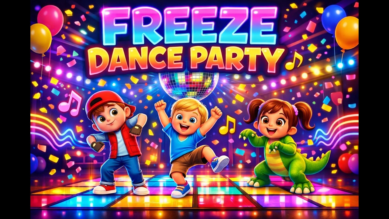 Freeze Dance Party ️ Kids Dance Song | Fun Brain Break & Movement Song ...