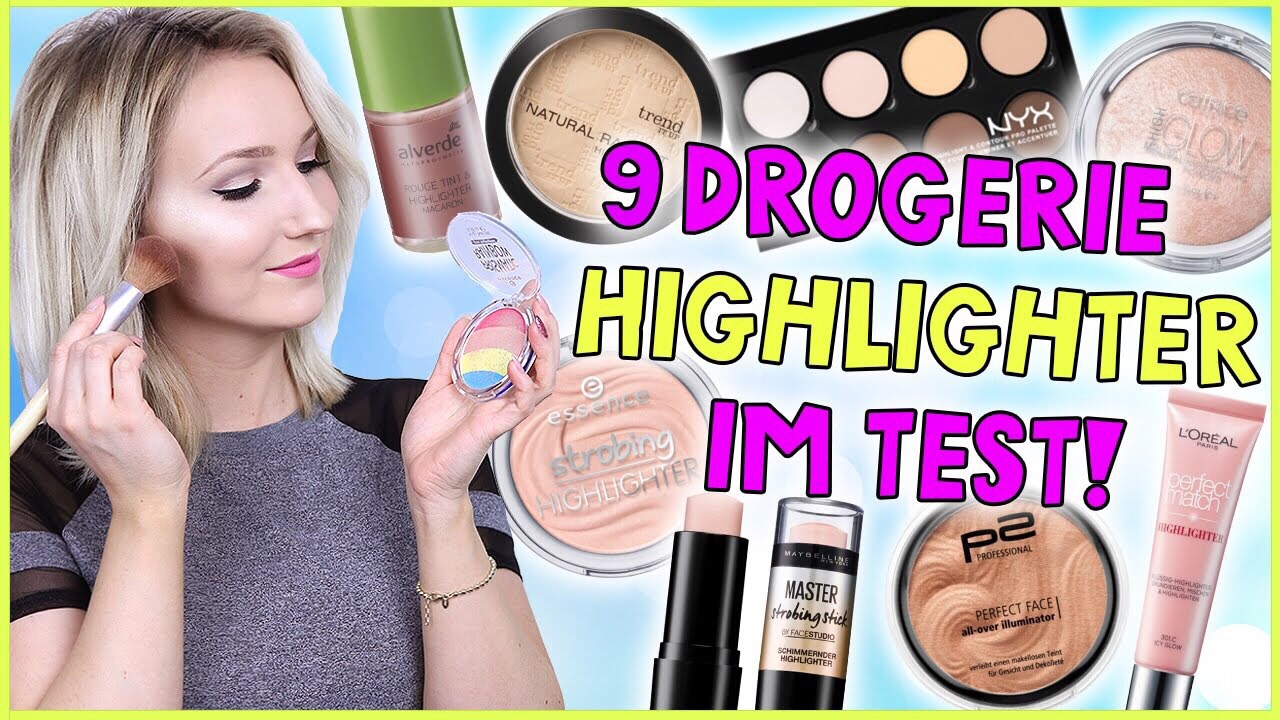 9 DROGERIE HIGHLIGHTER IM TEST! WELCHER IST DER BESTE? Drogerie Duell - TheBeauty2go