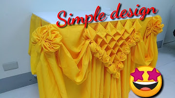 Table skirting simple design for your occasions. #tutorial