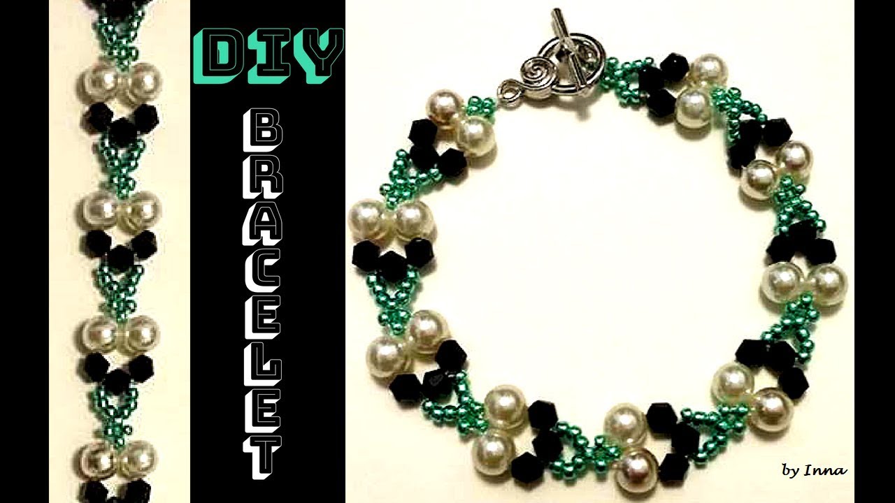 10 minutes bracelet. Diy beaded bracelet tutorial. 🌼🌼🌼 - YouTube