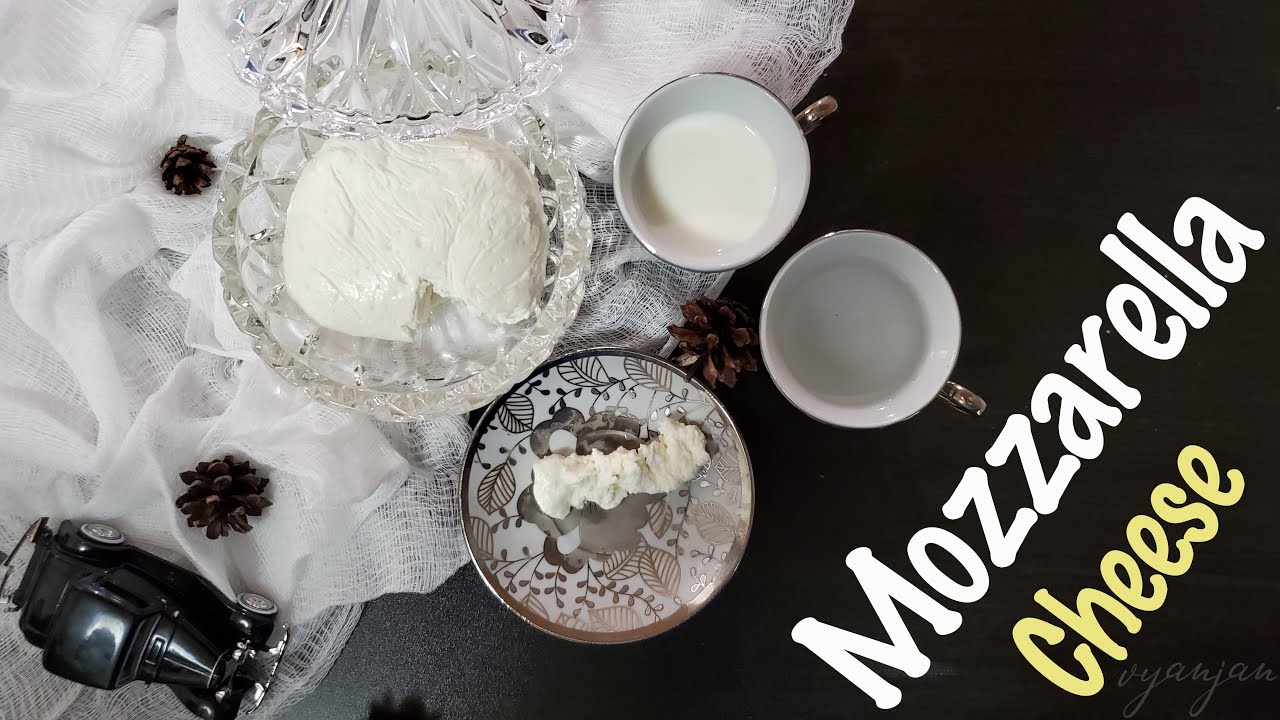 Mozzarella Cheese Homemade Cheese Without मोज़ेरेला चीज़ Quick & Easy Recipe