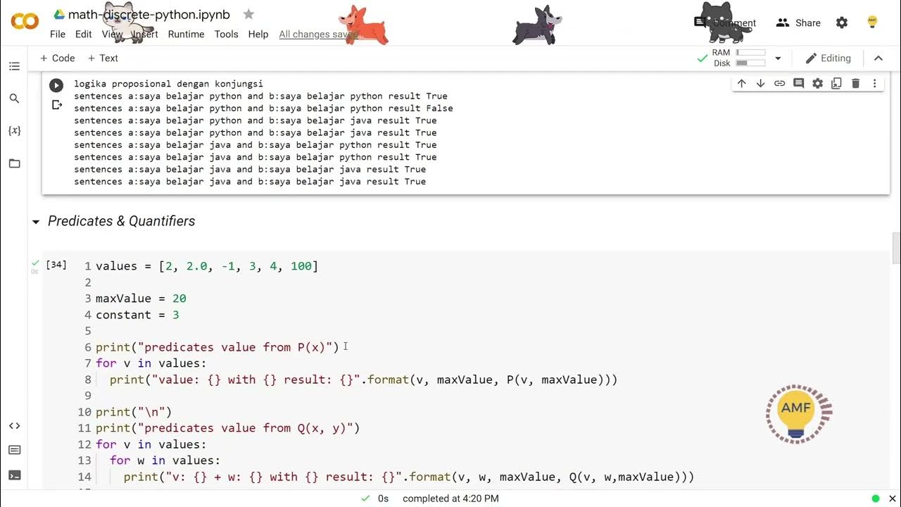 Belajar Matematika Diskrit Python Google Colab - YouTube