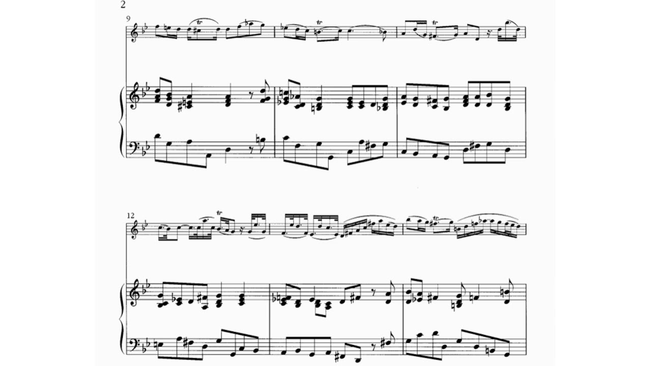 Sonate G minor Op. 1, N º6 (I mov), HÄENDEL | Accompagnement au piano - Hautbois