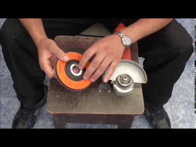 DISCO CASERO PARA PULIR MADERA CON AMOLADORA (HOUSEHOLD DISH WRAPPER WITH  GRINDER) - YouTube