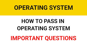 How to pass in Operating system | Operating System Important Questions | Reg 2017 |WELCOME ENGINEERS