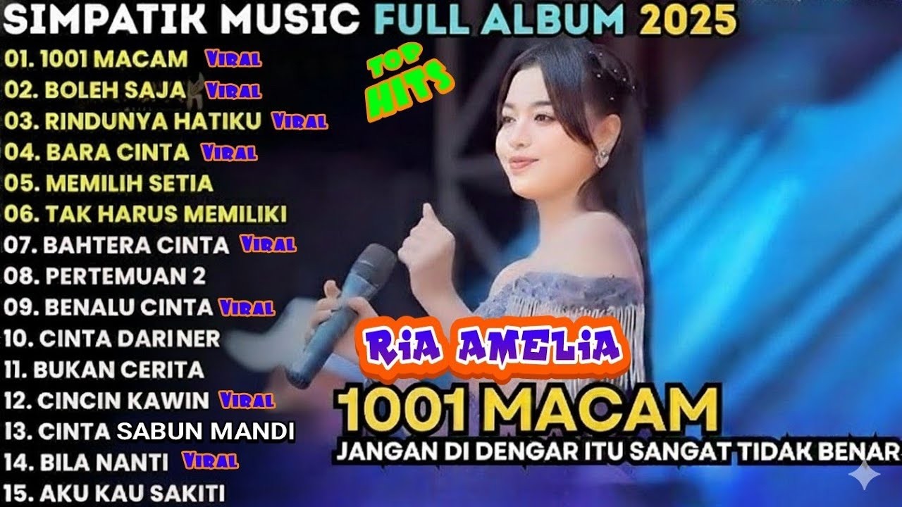 1001 MACAM - BOLEH SAJA _ RIA AMELIA || ALBUM DANGDUT SIMPATIK MUSIC FULL ALBUM TERBARU 2026
