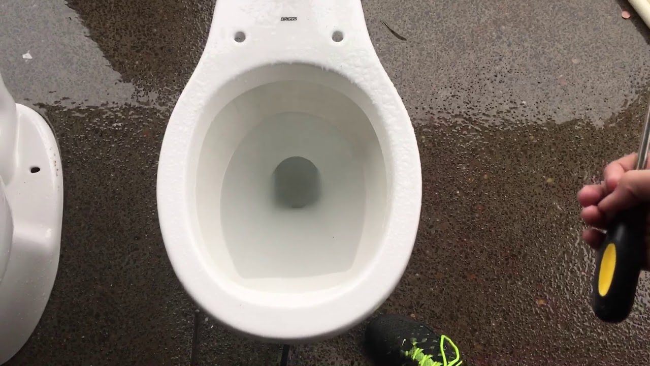 Briggs conserver on flushometer! - YouTube