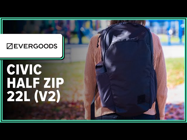 EVERGOODS Civic Half Zip 22L (V2) Review (2 Weeks of Use) - YouTube