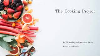 Thecookingproject Bcm206 Pitch