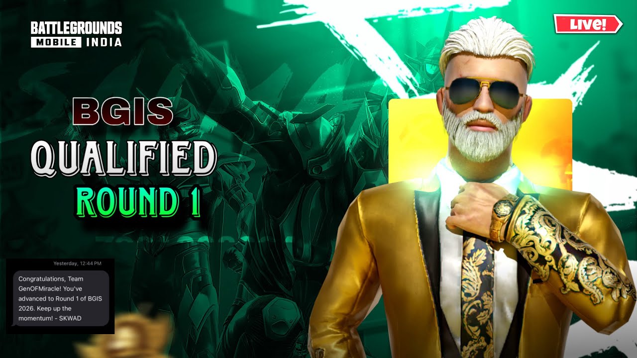 Qualified BGIS 2026 Round 2 | Classic Costum live | Bgmi live - YouTube