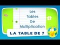 Comptines pour enfants  la table de 7 apprendre les tables de multiplication