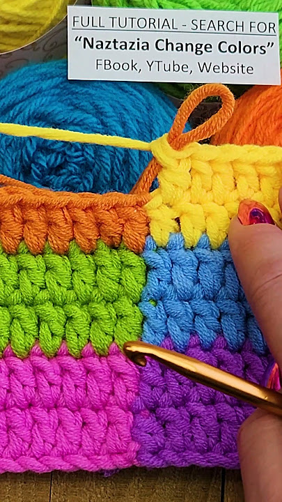 Change Colors in Crochet #shorts
