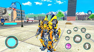 Bumblebee Multiple Transformation Jet Robot Car Game 2023 #3 - Android Gameplay