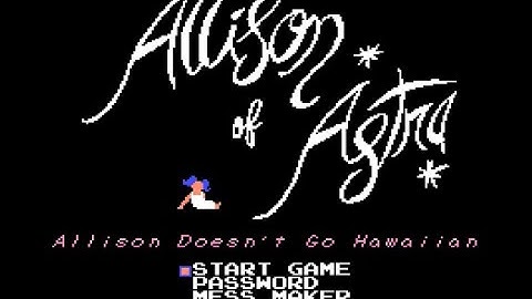 Allison of Astra: Allison Doesn