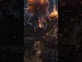 A cinematic, ultra-realistic night-time sequence captured through multiple CCTV-style camera angles