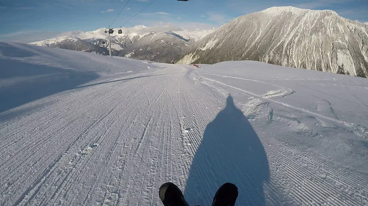 Sledging in Courchevel