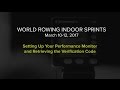 World Rowing Indoor Sprints