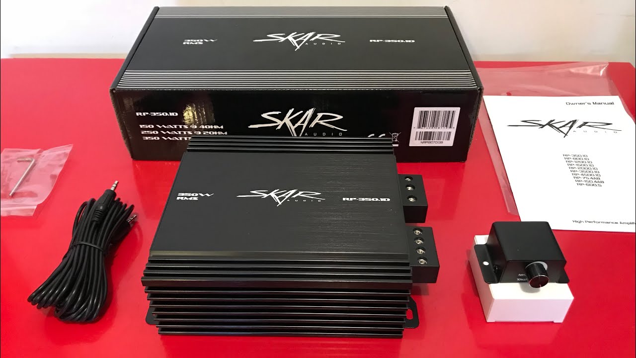Skar audio RP-350.1D amplifier unboxing - YouTube