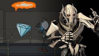 General Grievous say the Portal Gun fail text from "Stealing the Diamond"