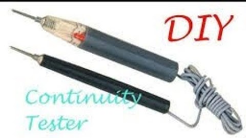 how to make a continuity tester at home using 9v battery