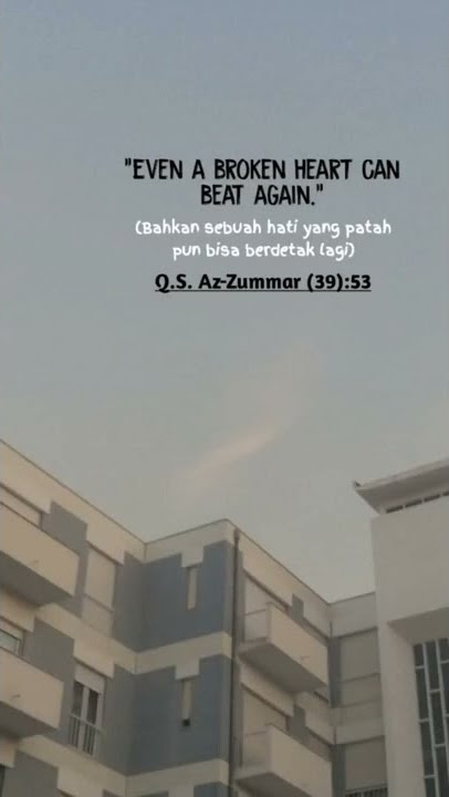 ' Bayangin pas kamu lagi down terus Allah bilang gini: