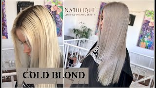 Cold Ash Blond. Natulique. Холодный пепельный блонд. Органический краситель для волос.