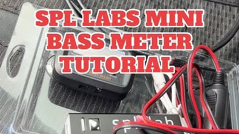 SPL labs mini bass meter V2 tutorial 