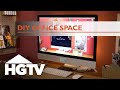 Turn a Closet Into a Stylish Home Office - HGTV Turn a Closet Into a Stylish Home Office - HGTV