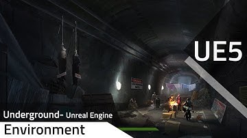 UE5 Underground Live - 3ds Max - Unreal Engine 5 #Unrealengine5 #3dsmax #gamedevelopement