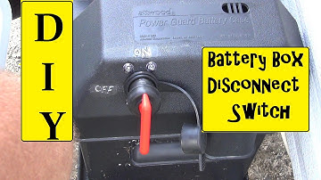 RV Battery Box Disconnect Switch Installation