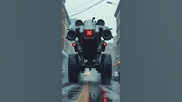 This Giant Machine Just Transformed on the Street 😨 | Real Footage #militarypower #war #machine