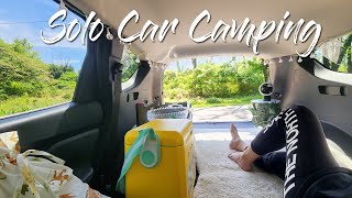 My SUV Camping Setup | Easy No Build Bed Platform Idea | Solo Car Camping