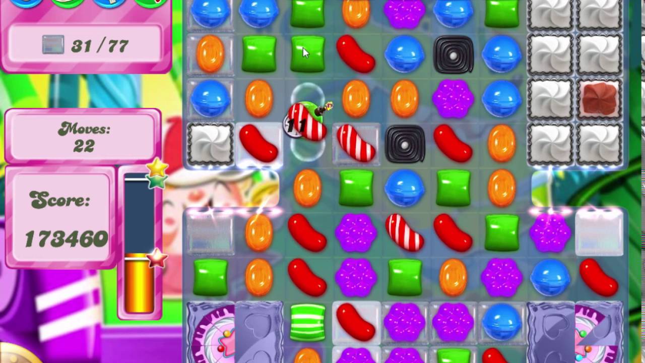 Candy Crush Saga Level 424 Clear all the Jelly! YouTube