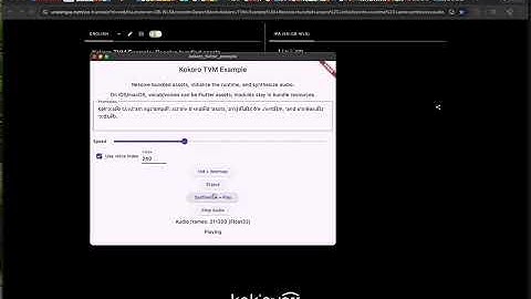 Kokoro-TTS in Flutter (via Apache TVM & Rust)