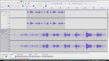 Splitting Clips and Crossfading in Audacity