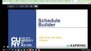 SP 23 Schedule Builder Advisor Video