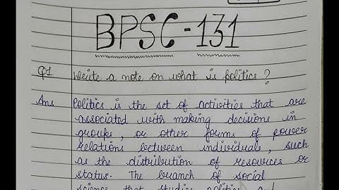 BPSC 131 ENGLISH MEDIUM HANDWRITTEN ASSIGNMENT 2021-22 | FOR PDF WHATSAPP ON 9354372788